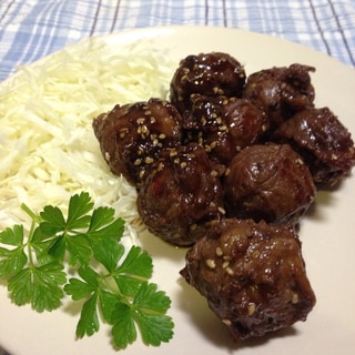 うずらの玉子の牛肉巻き♪